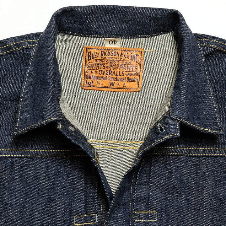 BUZZ RICKSON'S - WORLD WAR II DENIM BLOUSE - BR16041