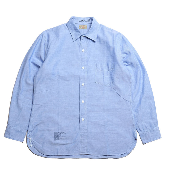 BUZZ RICKSON’S SHIRT,MAN'S,COTTON OXFORD CLOTH, 4oz. BLUE BR28824