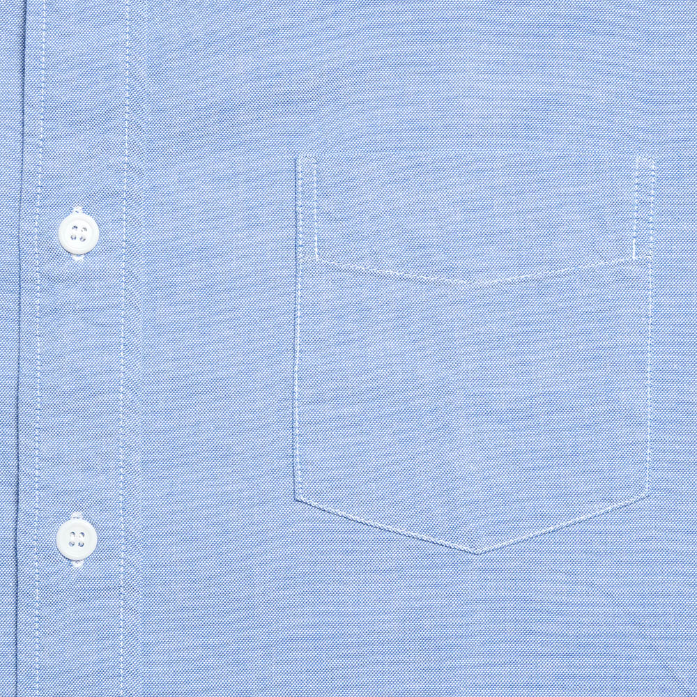 BUZZ RICKSON’S SHIRT,MAN'S,COTTON OXFORD CLOTH, 4oz. BLUE BR28824