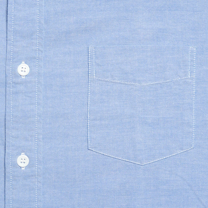 BUZZ RICKSON’S SHIRT,MAN'S,COTTON OXFORD CLOTH, 4oz. BLUE BR28824