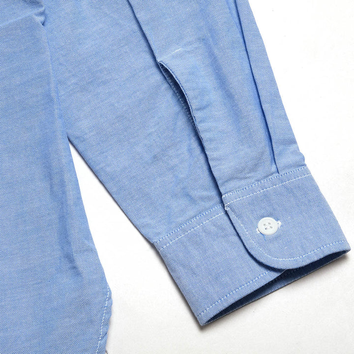 BUZZ RICKSON’S - SHIRT,MAN'S,COTTON OXFORD CLOTH, 4oz. BLUE - BR28824