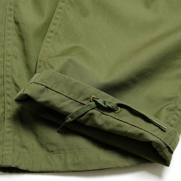BUZZ RICKSON'S - TROUSERS,MEN'S, COTTON WIND RESISTANT POPLIN, OLIVE GREEN ARMY SHADE 107 - BR40927