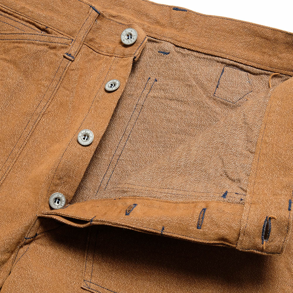 BUZZ RICKSON'S - WWI BROWN DENIM - ARMY TROUSERS - BR42314