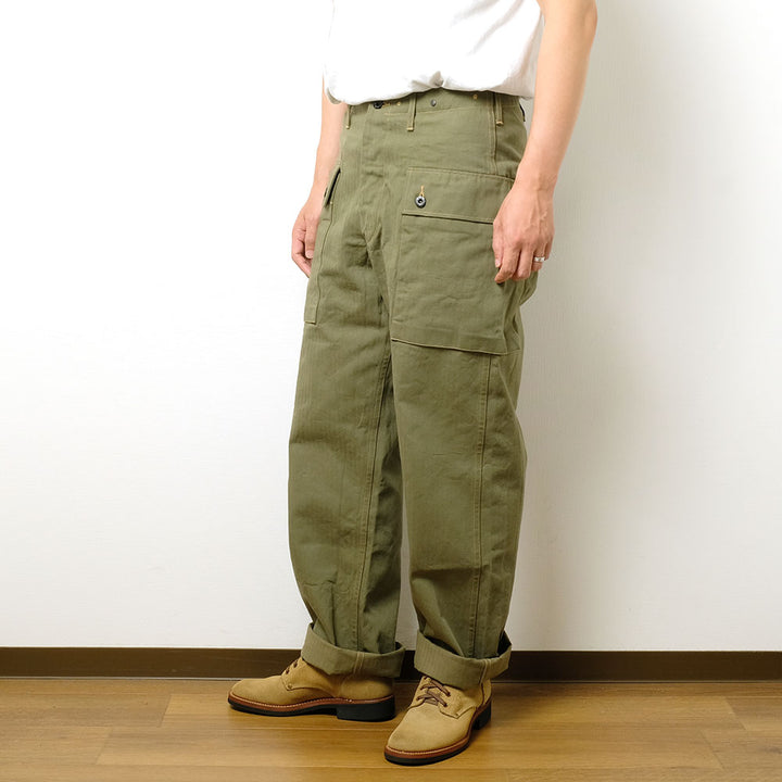 BUZZ RICKSON'S - U.S. MARINE CORPS HERRINGBONE PANTS - BR42340