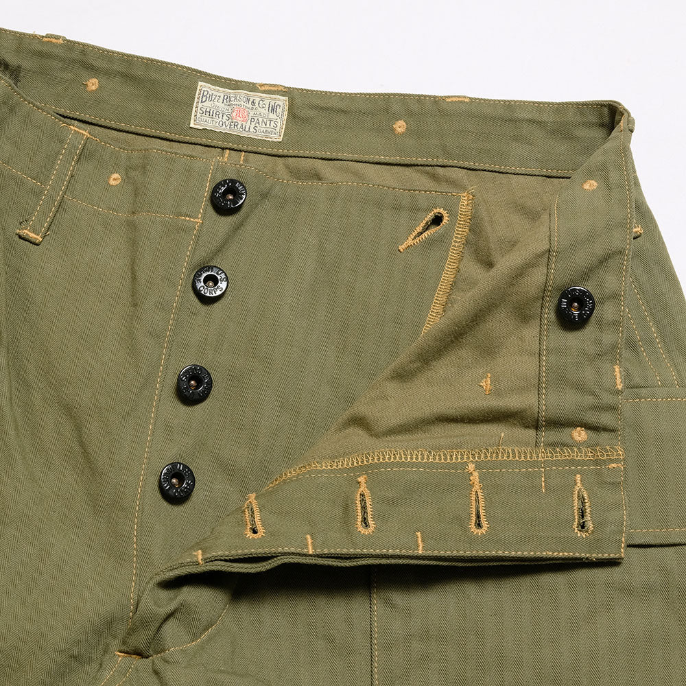 BUZZ RICKSON'S - U.S. MARINE CORPS HERRINGBONE PANTS - BR42340