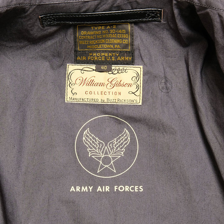 BUZZ RICKSON'S - WILLIAM GIBSON COLLECTION - BLACK A-2 - BR80596