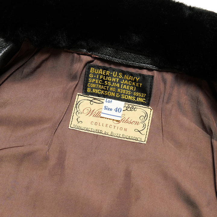 BUZZ RICKSON'S - WILLIAM GIBSON COLLECTION - Type BLACK G-1 - BR80597