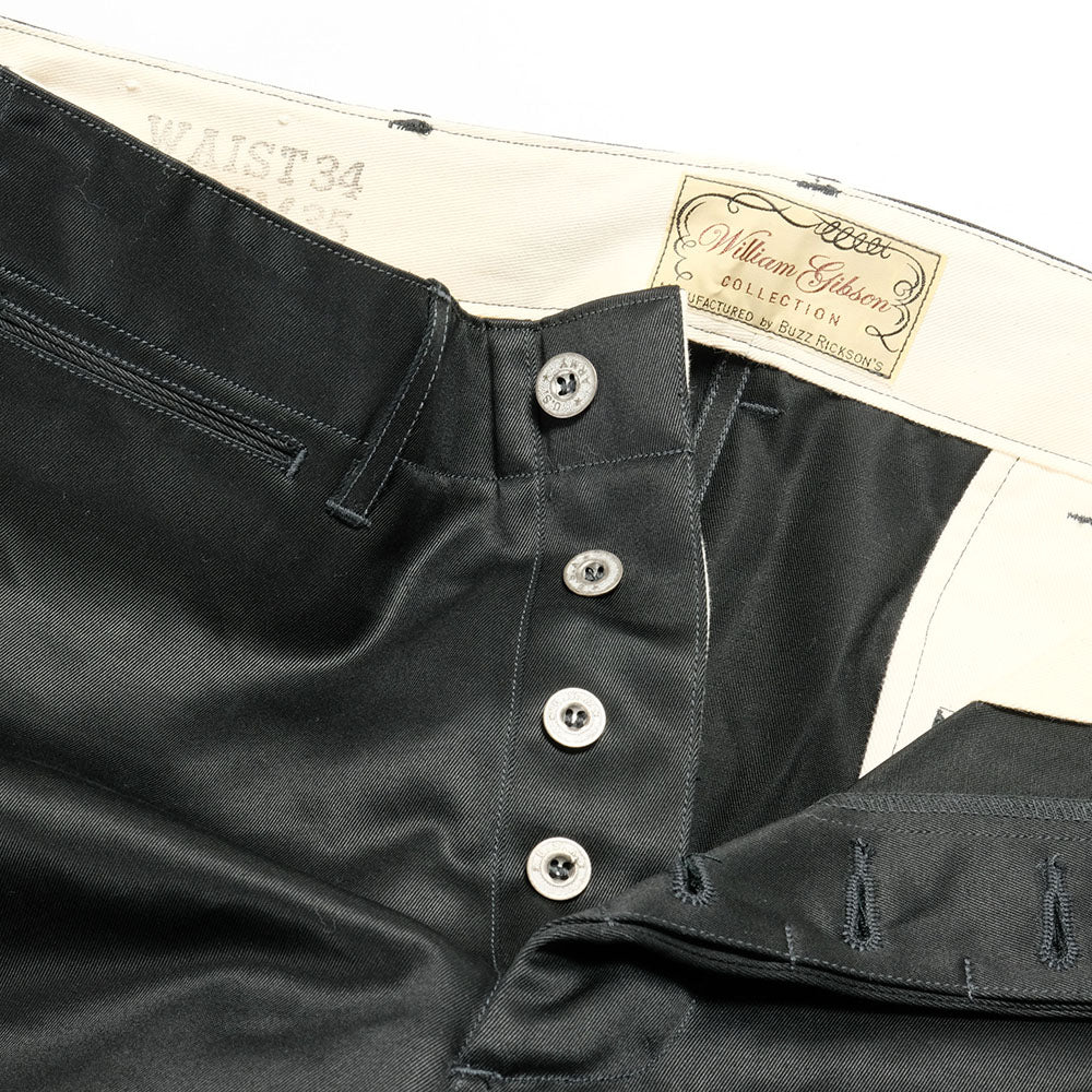 BUZZ RICKSON'S - WILLIAM GIBSON COLLECTION - BLACK CHINO 1942 MODEL - BR41860