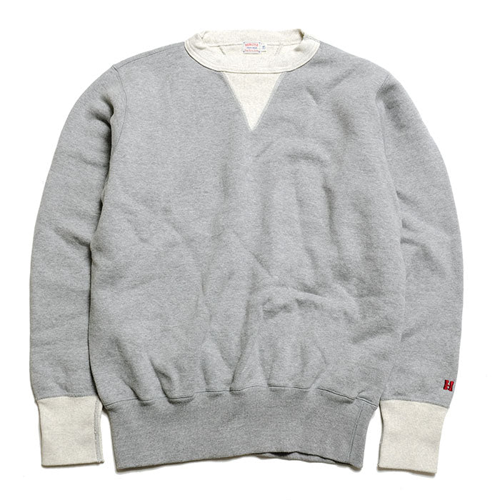 HINOYA - SET-IN CREW NECK 2-TONE SWEAT SHIRT - H-0088SP