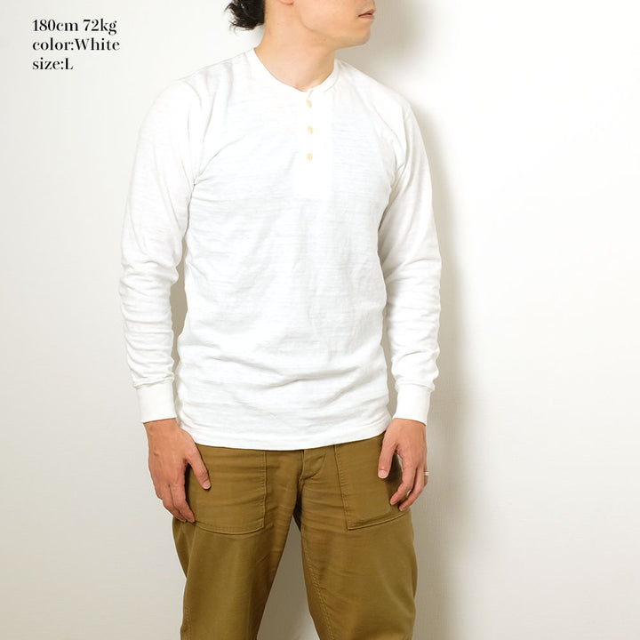 Burgus Plus - L/S Henley Neck Tee - HBP-010