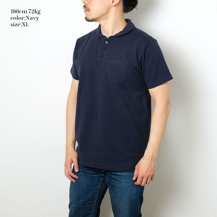 BURGUS PLUS - S/S Shawl Collar Polo Shirt - HBP-011