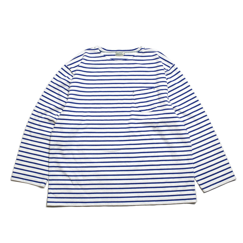 BURGUS PLUS - L/S Wide Basque Shirts Border - HBP-025BD