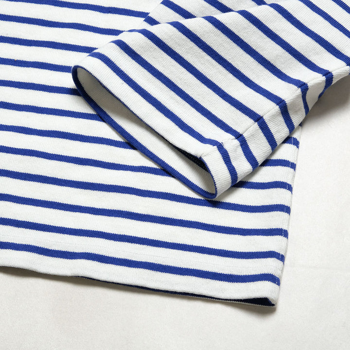 BURGUS PLUS - L/S Wide Basque Shirts Border - HBP-025BD