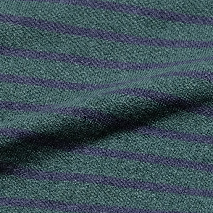 BURGUS PLUS - L/S Wide Basque Shirts Border - HBP-025BD