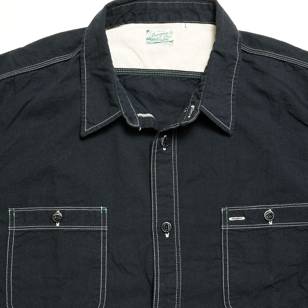 BURGUS PLUS - Beta Chambray Work Shirt - Wide Silhouette - HBP-300CHBWD