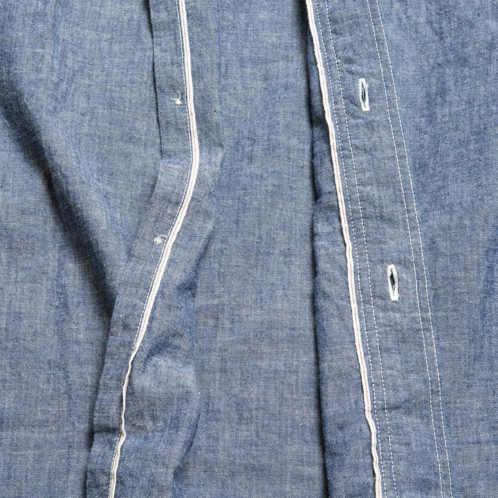 BURGUS PLUS - Chambray Work Shirt Wide Silhouette - HBP-300CHWD