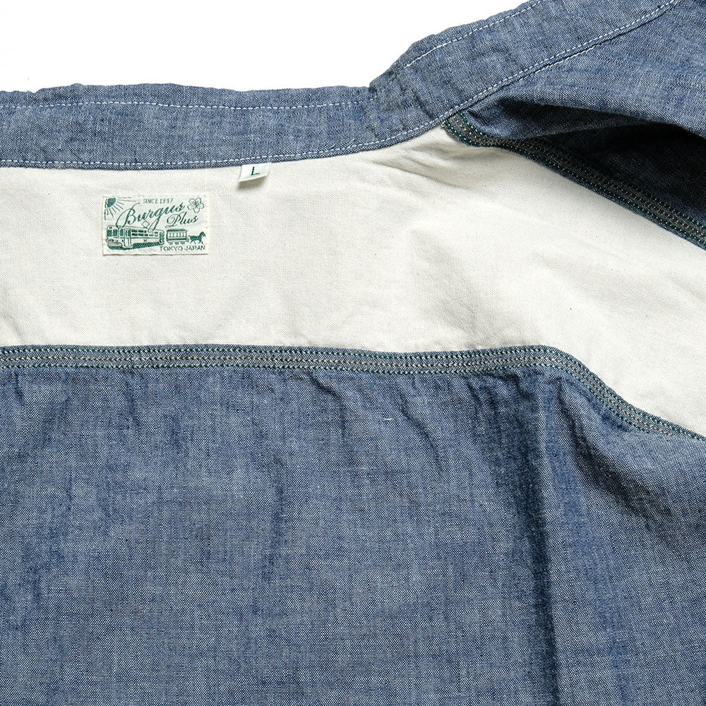 BURGUS PLUS - Chambray Work Shirt Wide Silhouette - HBP-300CHWD