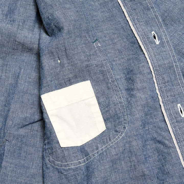 BURGUS PLUS Chambray Work Shirt Wide Silhouette HBP-300CHWD
