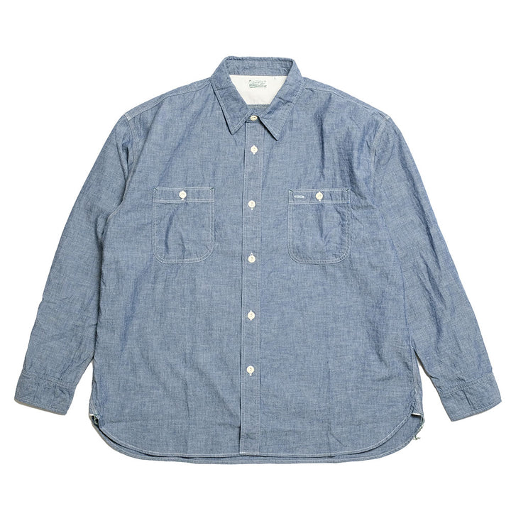 BURGUS PLUS Chambray Work Shirt Wide Silhouette HBP-300CHWD