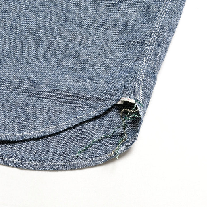 BURGUS PLUS - Chambray Work Shirt Wide Silhouette - HBP-300CHWD