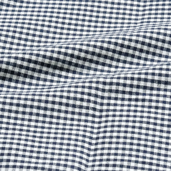 BURGUS PLUS - Gingham Plaid BD Shirt - HBP-303B-NV