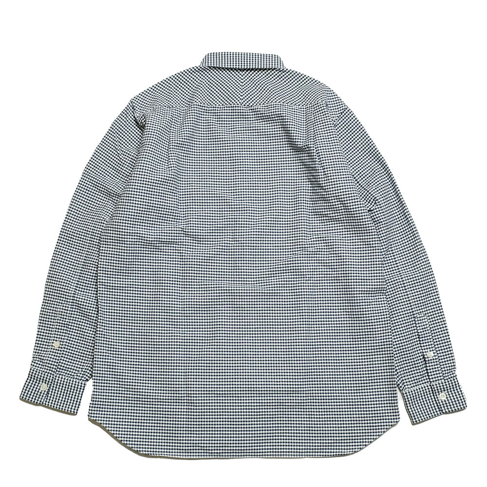 BURGUS PLUS - Gingham Plaid BD Shirt - HBP-303B-NV