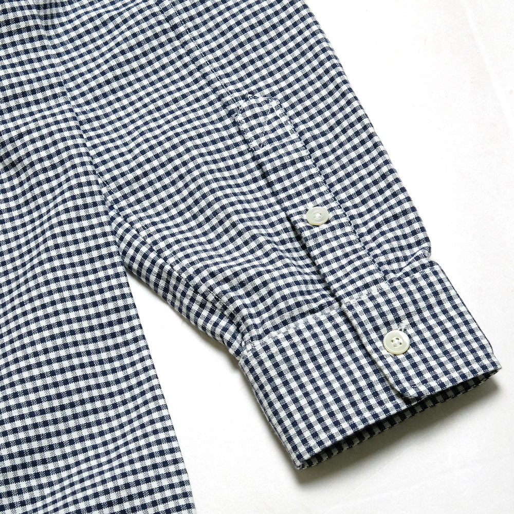 BURGUS PLUS - Gingham Plaid BD Shirt - HBP-303B-NV