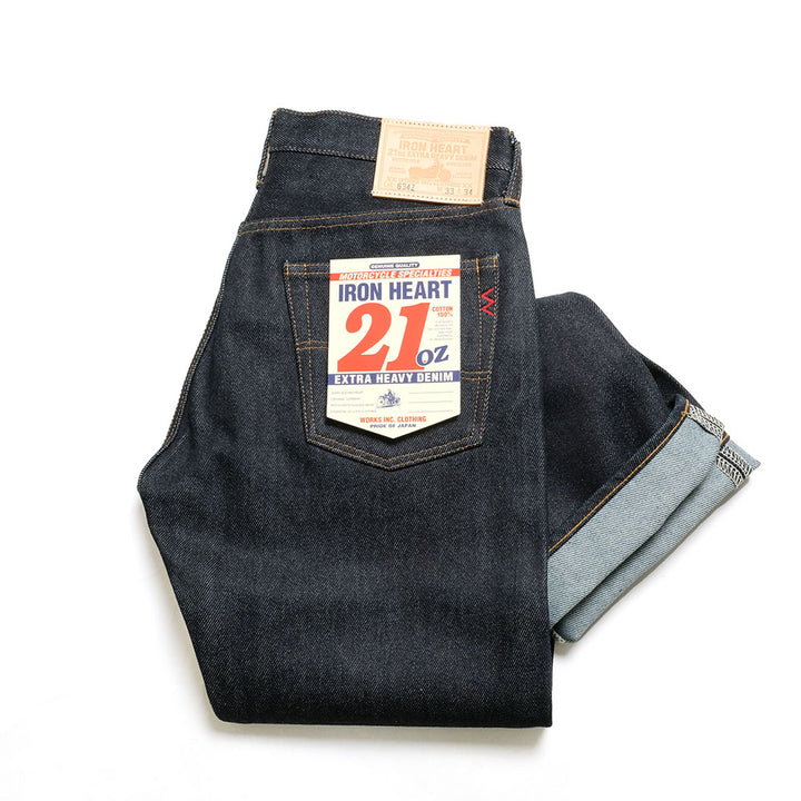IRON HEART - 21oz. REGULAR DENIM STRAIGHT - IH634Z