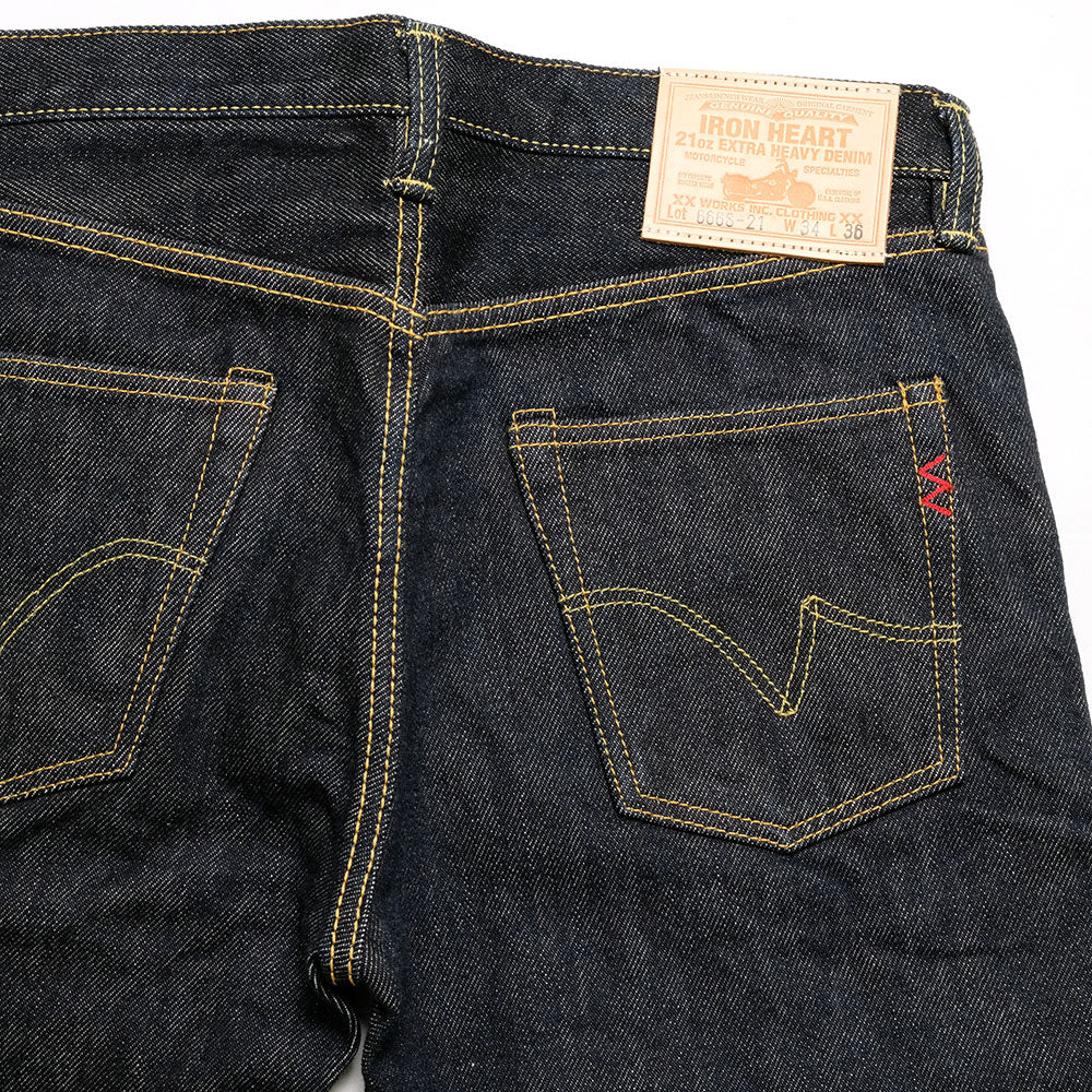 IRON HEART - 21oz. EXTRA HEAVY SELVEDGE DENIM - SLIM STRAIGHT - IH666S-21