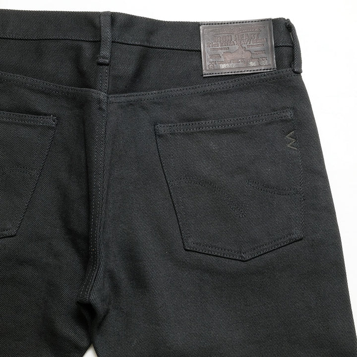 IRON HEART - 21oz. REAL BLACK EXTRA HEAVY DENIM - IH9634Z