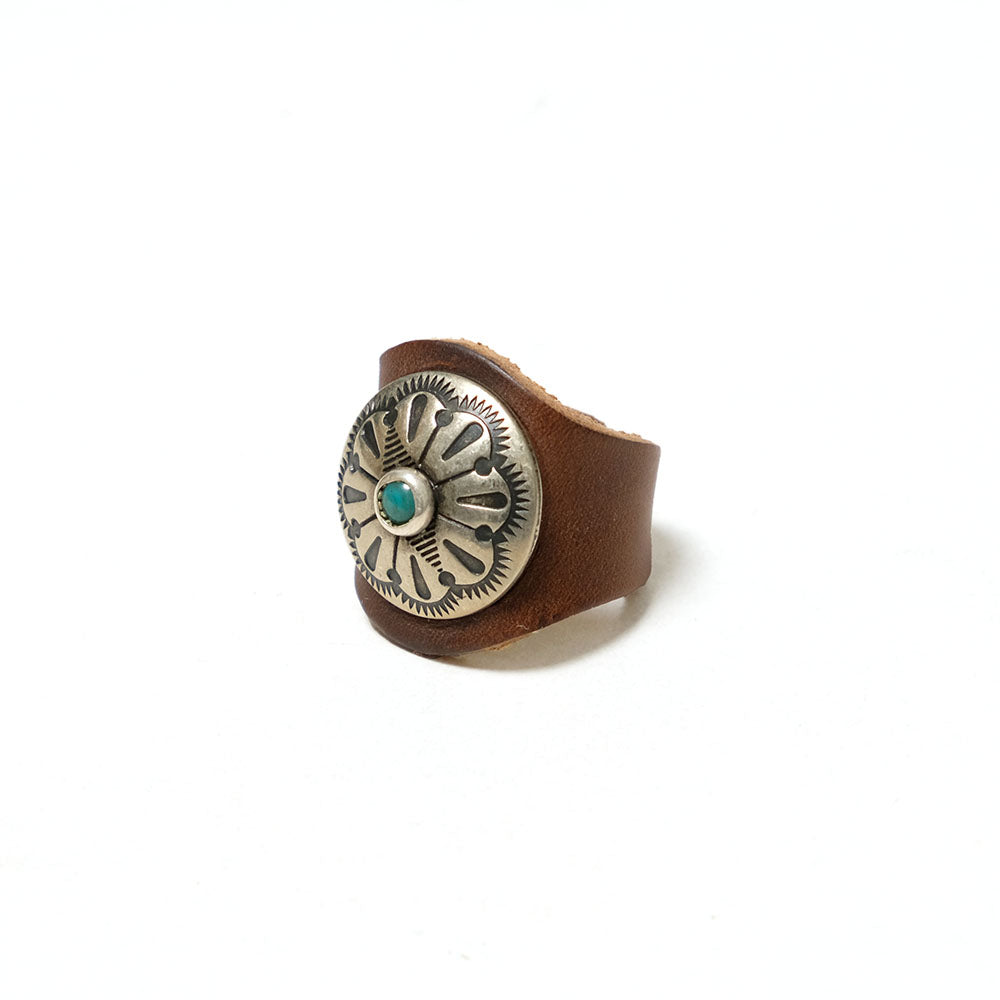 YUKETEN - Leather Ring with Concho - MG-LR01 / MG-LR02