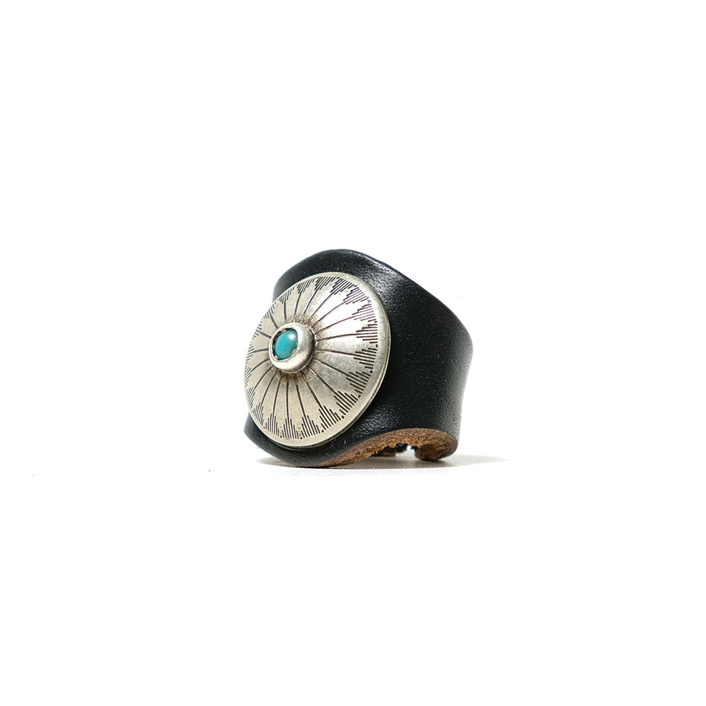 YUKETEN - Leather Ring with Concho - MG-LR01 / MG-LR02