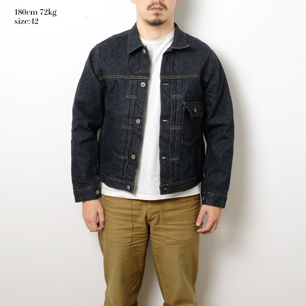 ONI DENIM - 1st Type Denim Jacket - 16.5oz Natural Indigo Denim - ONI-01507NI