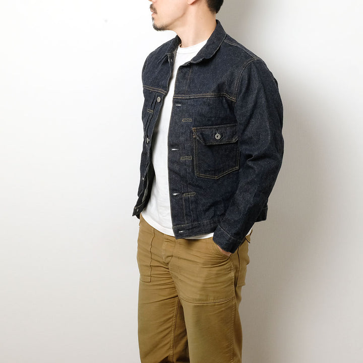 ONI DENIM - 1st Type Denim Jacket - 16.5oz Natural Indigo Denim - ONI-01507NI