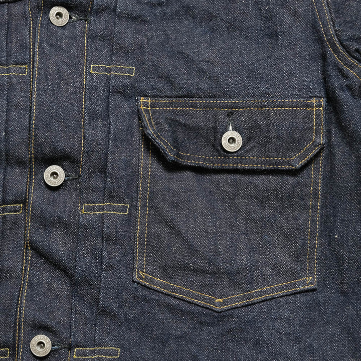 ONI DENIM - 1st Type Denim Jacket - 16.5oz Natural Indigo Denim - ONI-01507NI