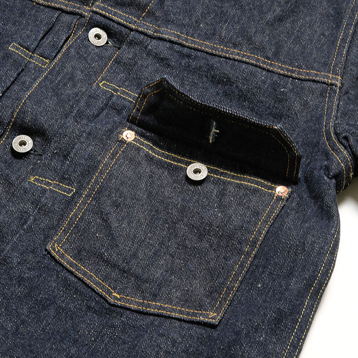 ONI DENIM - 1st Type Denim Jacket - 16.5oz Natural Indigo Denim - ONI-01507NI