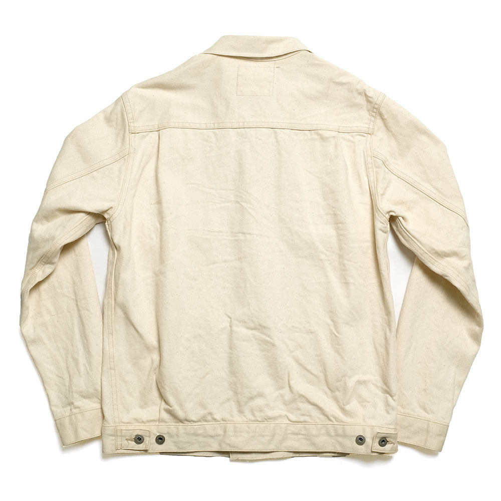 ONI DENIM<br>14oz Organic Cotton White Denim 2nd Type Denim Jacket<br>ONI-02516P