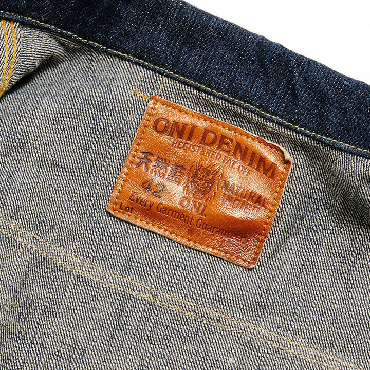 ONI DENIM<br>Semi-Handmade 16oz 天然藍 "SHM-KIWAMI" 3rd Type Denim Jacket<br>ONI-02525P