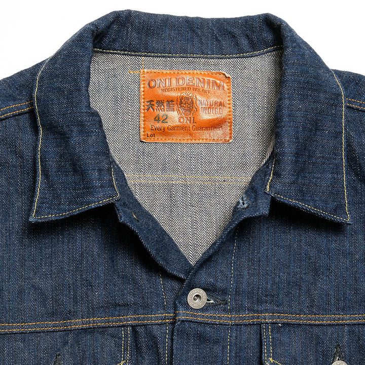 ONI DENIM<br>Semi-Handmade 16oz 天然藍 "SHM-KIWAMI" 3rd Type Denim Jacket<br>ONI-02525P
