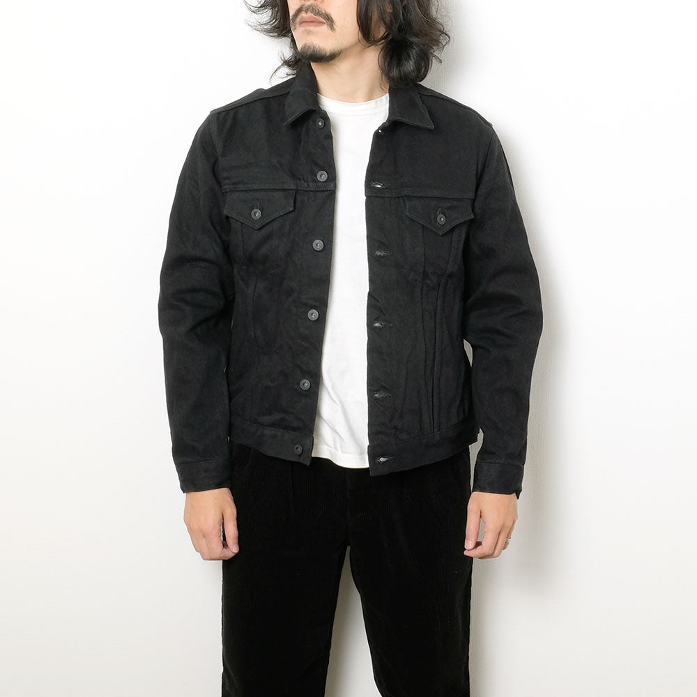 ONI DENIM<br>20oz ONI Secret Denim Dark Indigo x Black 3rd Type Denim Jacket<br>ONI-02527PZR