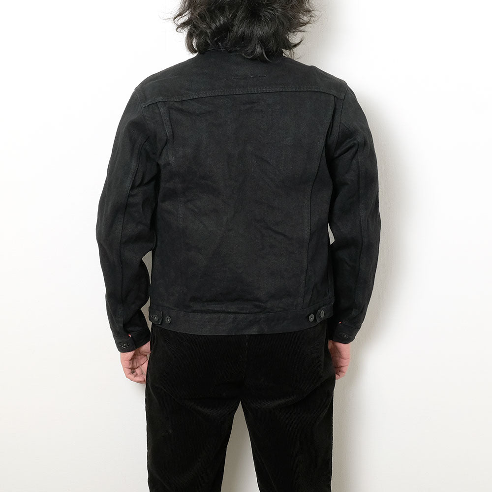 ONI DENIM<br>20oz ONI Secret Denim Dark Indigo x Black 3rd Type Denim Jacket<br>ONI-02527PZR
