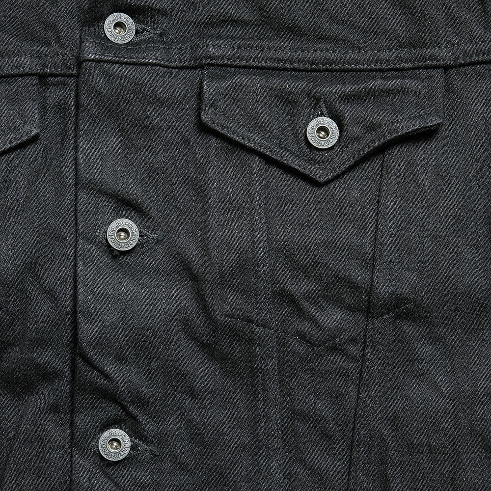 ONI DENIM<br>20oz ONI Secret Denim Dark Indigo x Black 3rd Type Denim Jacket<br>ONI-02527PZR