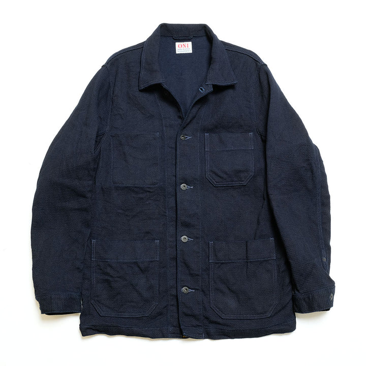 ONI DENIM Coveralls Sashiko Style Dobby, Indigo ONI-03100