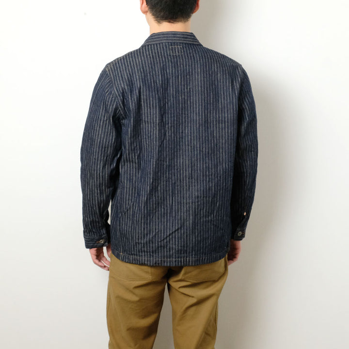 ONI DENIM - Coveralls - Drop-Needle Stitching Jacquard Striped Denim - ONI-03101HJS