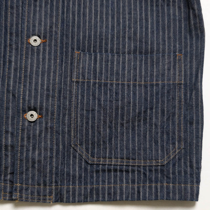 ONI DENIM - Coveralls - Drop-Needle Stitching Jacquard Striped Denim - ONI-03101HJS