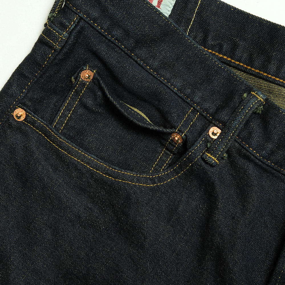 ONI DENIM<br>Relax Tapered 15oz Stretch Denim Grayish Olive Topping<br>ONI-122S