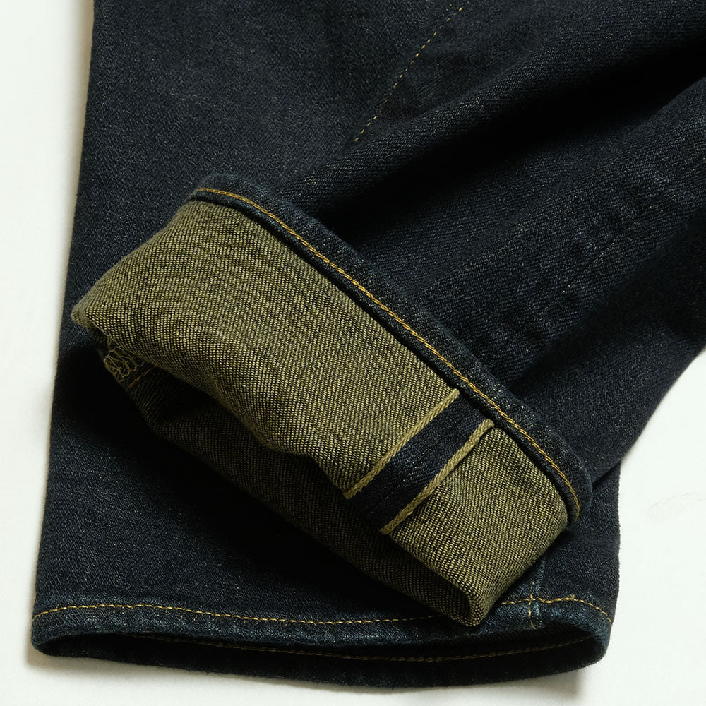 ONI DENIM Relax Tapered 15oz Stretch Denim Grayish Olive Topping ONI-122S-gro