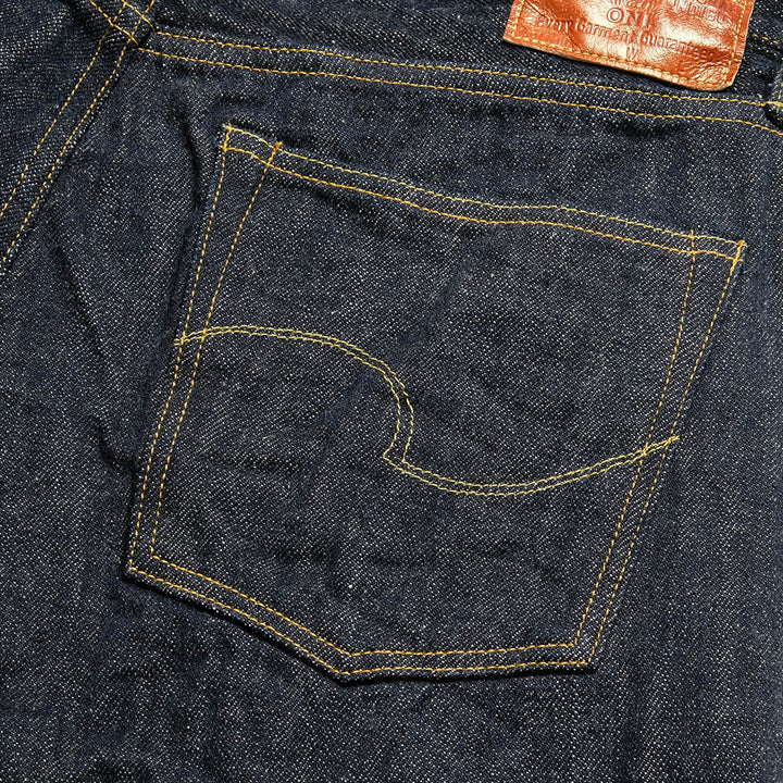 ONI DENIM<br>Semi Tight Straight 12oz Natural Indigo Denim “鬼楽II(KIRAKU-2)”<br>ONI-515