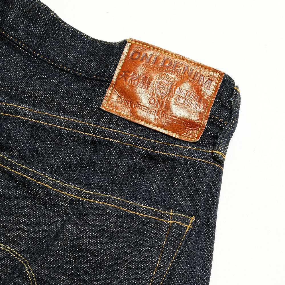ONI DENIM<br>Semi Tight Straight 12oz Natural Indigo Denim “鬼楽II(KIRAKU-2)”<br>ONI-515