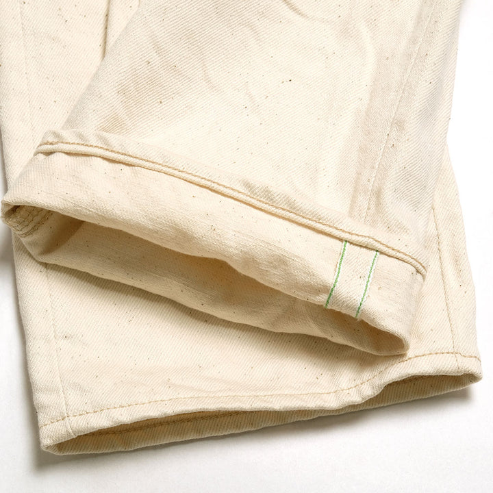 ONI DENIM<br>Semi Tight Straight 14oz Organic Cotton White Denim<br>ONI-546